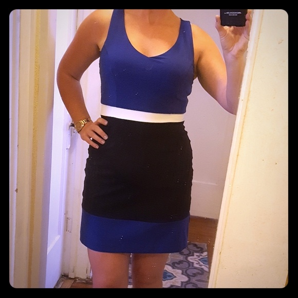 Cynthia Rowley Dresses & Skirts - Color-block mini tank-dress